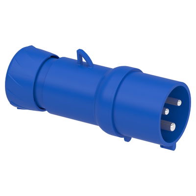 PratiKa wander plug - straight - 32 A - 2P + E - 200...250 V AC - IP44