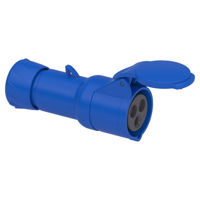 PratiKa wander socket - straight - 16 A - 2P + E - 200...250 V AC - IP44