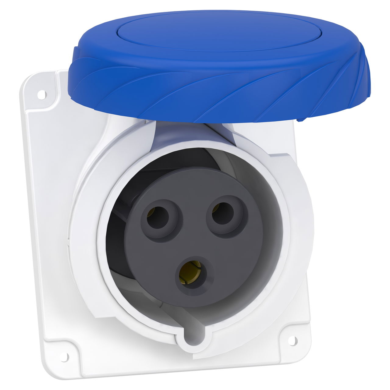 Toma panel en ángulo PK Pratika con conexión 32A IP 67 220 V 2 polos T50-60 Hz