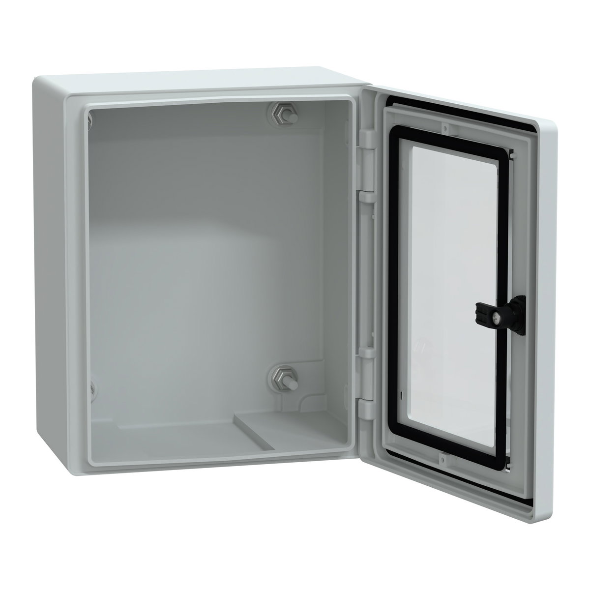 Wall-mounting encl. polyester monobloc IP66 H308xW255xD160mm transparent door – Imagen 2 de 3