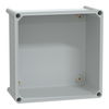 PLS box, polyester rear, polyester cover IP65 27x27x18cm