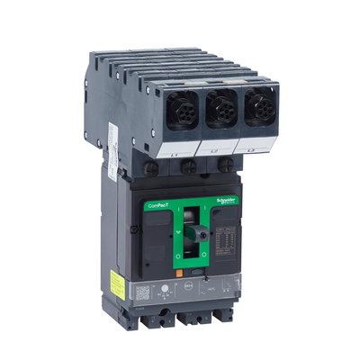 Molded case circuit breaker, PowerPacT 4, 3P, Icu 36kA, TMD thermal magnetic trip unit, 63A rating