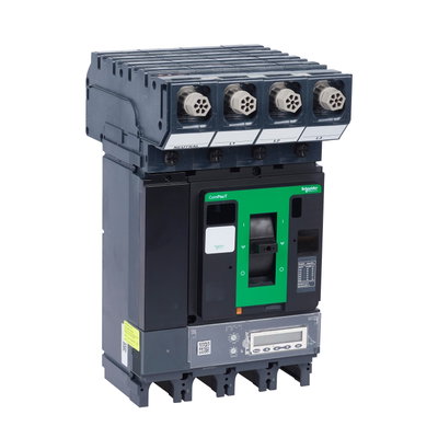 Molded case circuit breaker, PowerPacT 4, 4P, Icu 50kA, MicroLogic 5.3E electronic trip unit, 400A rating
