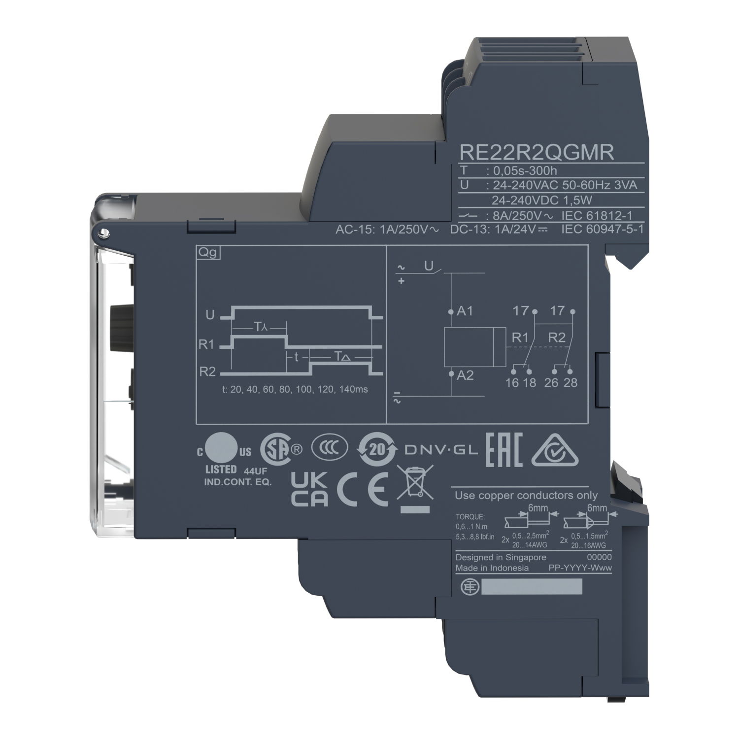Star-Delta Timing Relay - 0.05s…300h - 24…240V AC/DC - 2C/O – Image 7 of 8