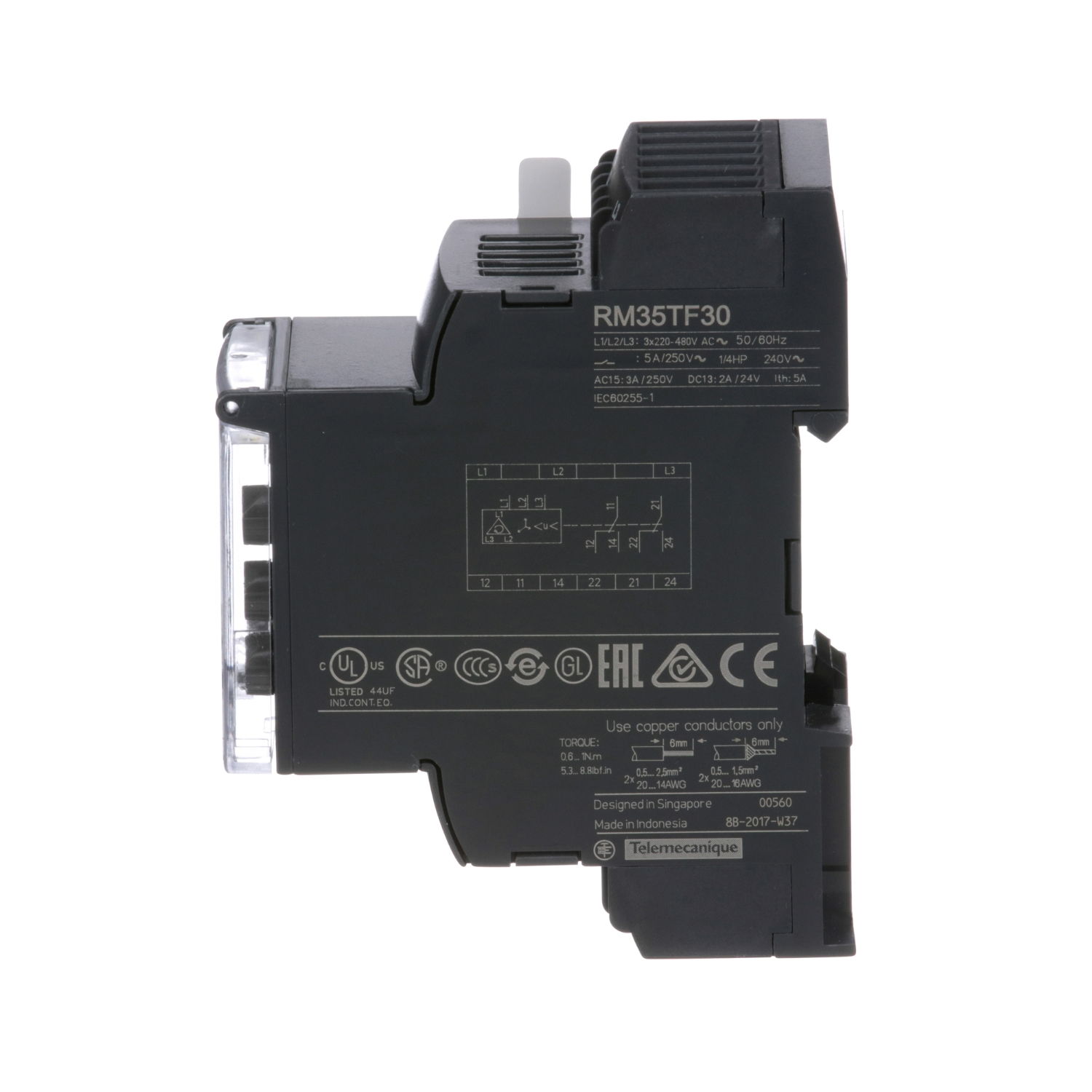 Multifunction phase control relay RM35-T - range 194..528 V AC – Image 4 of 7