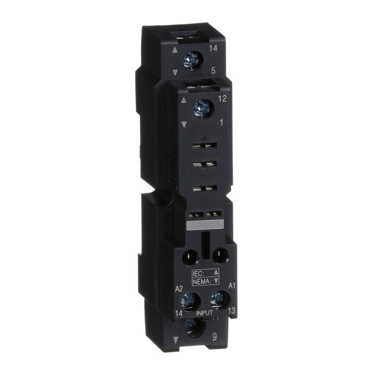 Socket, mixed contact, 16 A, relay type RPM1, screw clamp terminals, 250 V AC
