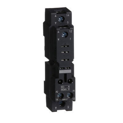 Socket, mixed contact, 16 A, relay type RPM1, screw clamp terminals, 250 V AC