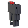 Harmony, Interface plug-in relay pre-assembled, 12 A, 1 CO, with LED, with protection circuit, 230 V AC