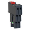 Harmony, Interface plug-in relay pre-assembled, 16 A, 1 CO, with LED, with protection circuit, 24 V DC