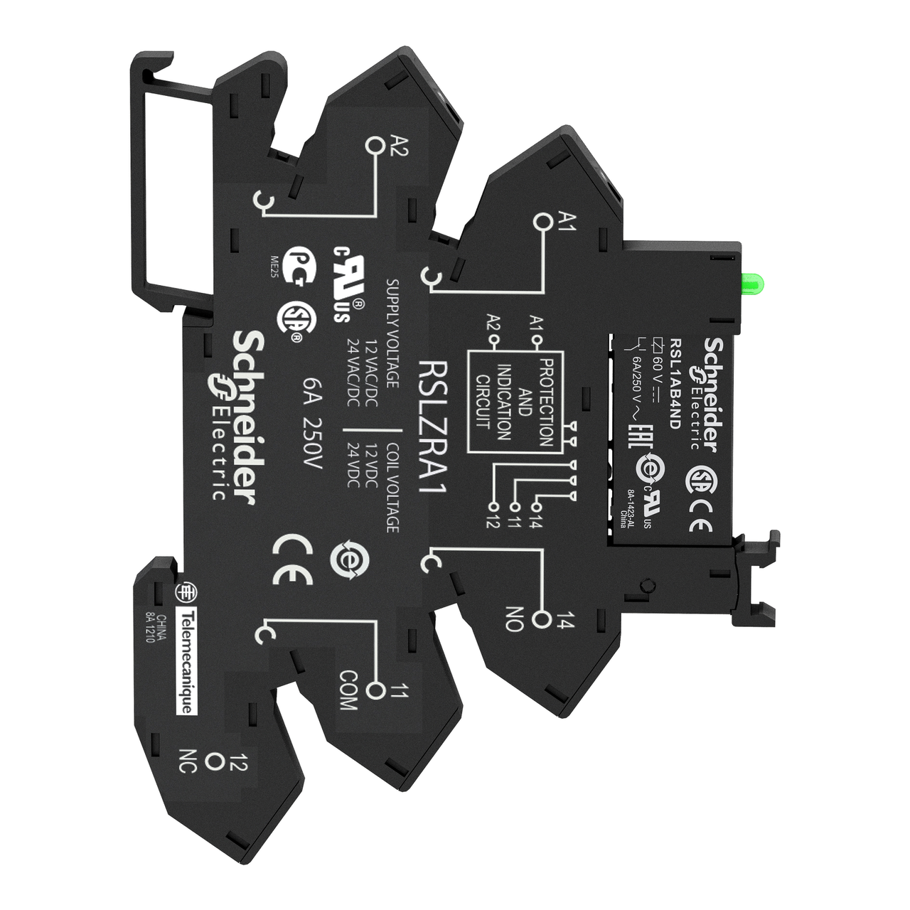 Interface plug-in relay, 6 A, 1 CO, with LED, 24 V DC – Image 6 of 10