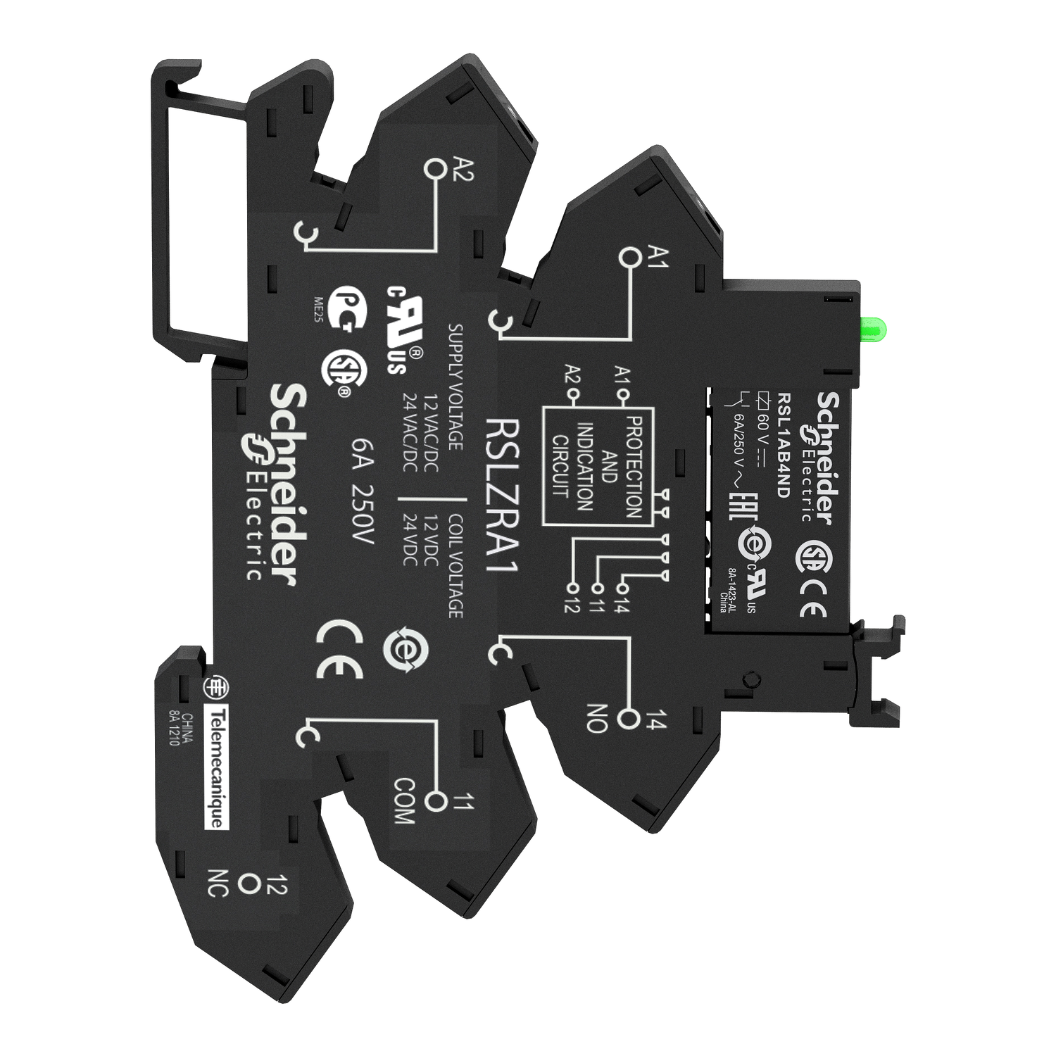Interface plug-in relay, 6 A, 1 CO, with LED, 24 V DC – Image 6 of 10