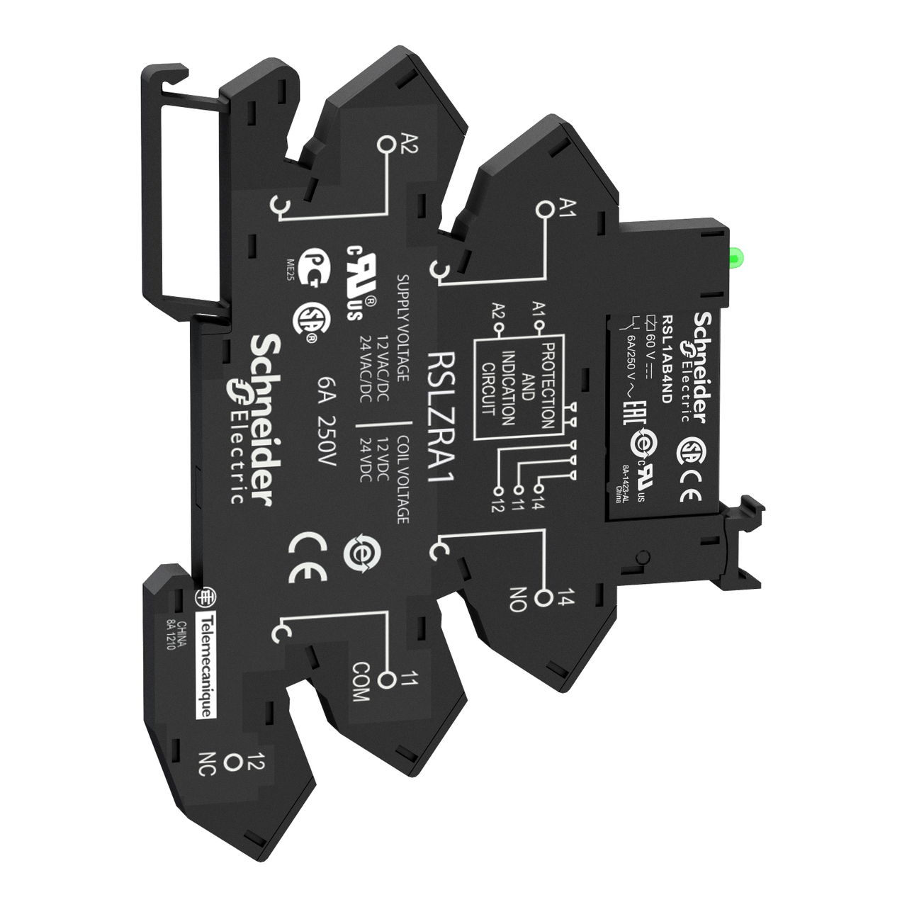 Interface plug-in relay, 6 A, 1 CO, with LED, 60 V DC – Image 3 of 7