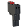 Socket, separate contact, 10 A, relay type RSB, screw connector, 250 V AC