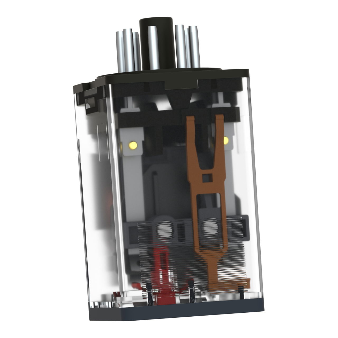 Universal plug-in relay - Harmony RUM - 2 C/O - 24 V AC - 10 A - with LED – Image 5 of 10