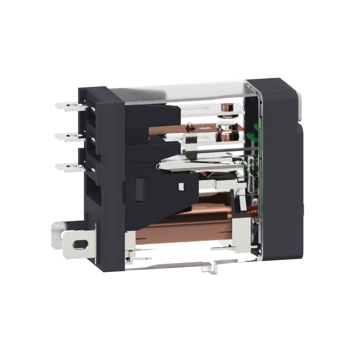 Interface plug-in relay, 10 A, 1 CO, lockable test button, LED, 12 V DC – Image 3 of 7