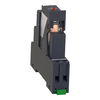 Harmony, Interface plug-in relay pre-assembled, 10 A, 1 CO, with LED, with lockable test button, with protection circuit, 230 VAC