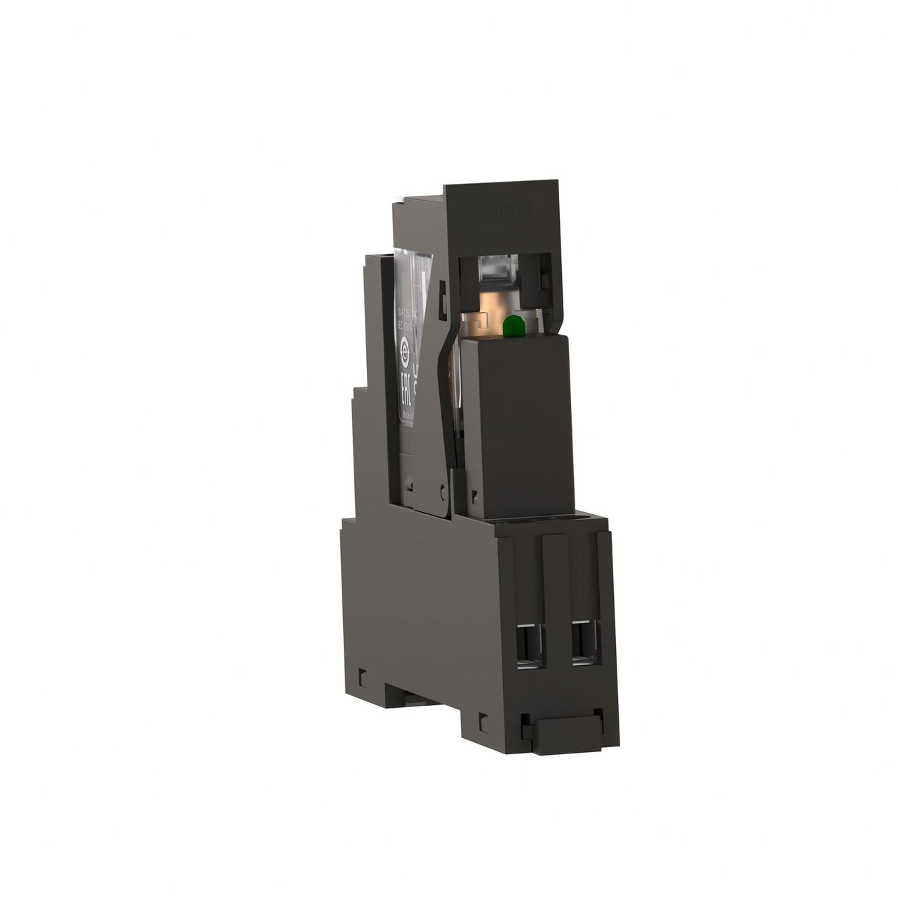 Harmony, Interface plug-in relay pre-assembled, 5 A, 2 CO, with LED, with lockable test button, with protection circuit, 24 V AC – Image 3 of 10