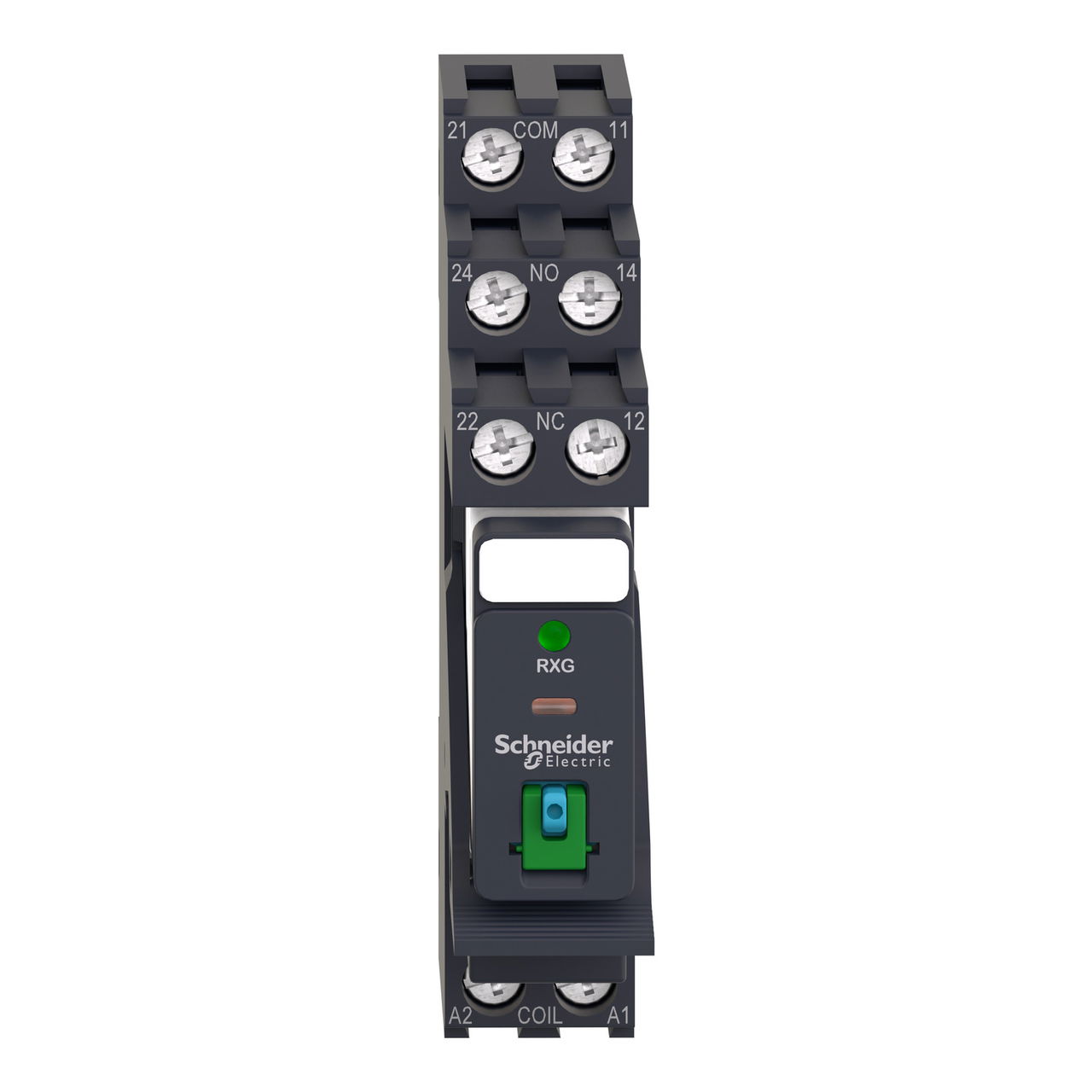 Harmony, Interface plug-in relay pre-assembled, 5 A, 2 CO, with LED, with lockable test button, with protection circuit, 24 V DC – Image 4 of 10