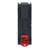 Harmony, Miniature plug-in relay pre-assembled, 12 A, 2 CO, with LED, with lockable test button, separate terminals socket, 24 V DC