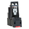 Harmony, Miniature plug-in relay pre-assembled, 6 A, 4 CO, with LED, with lockable test button, separate terminals socket, 24 V AC