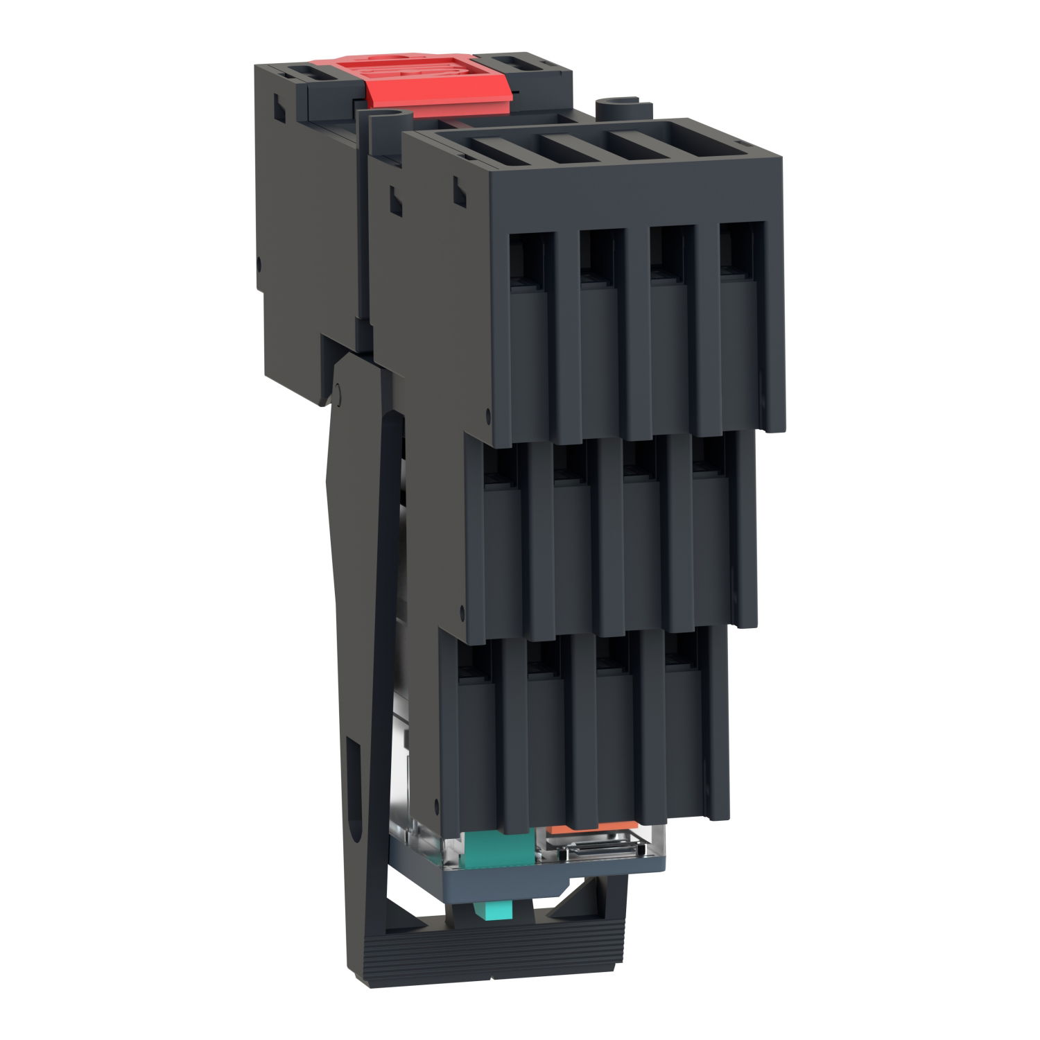 Harmony, Miniature plug-in relay pre-assembled, 6 A, 4 CO, with LED, with lockable test button, separate terminals socket, 24 V DC – Image 5 of 10