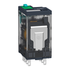 Miniature plug-in relay, 12 A, 2 CO, LED, 24 V DC