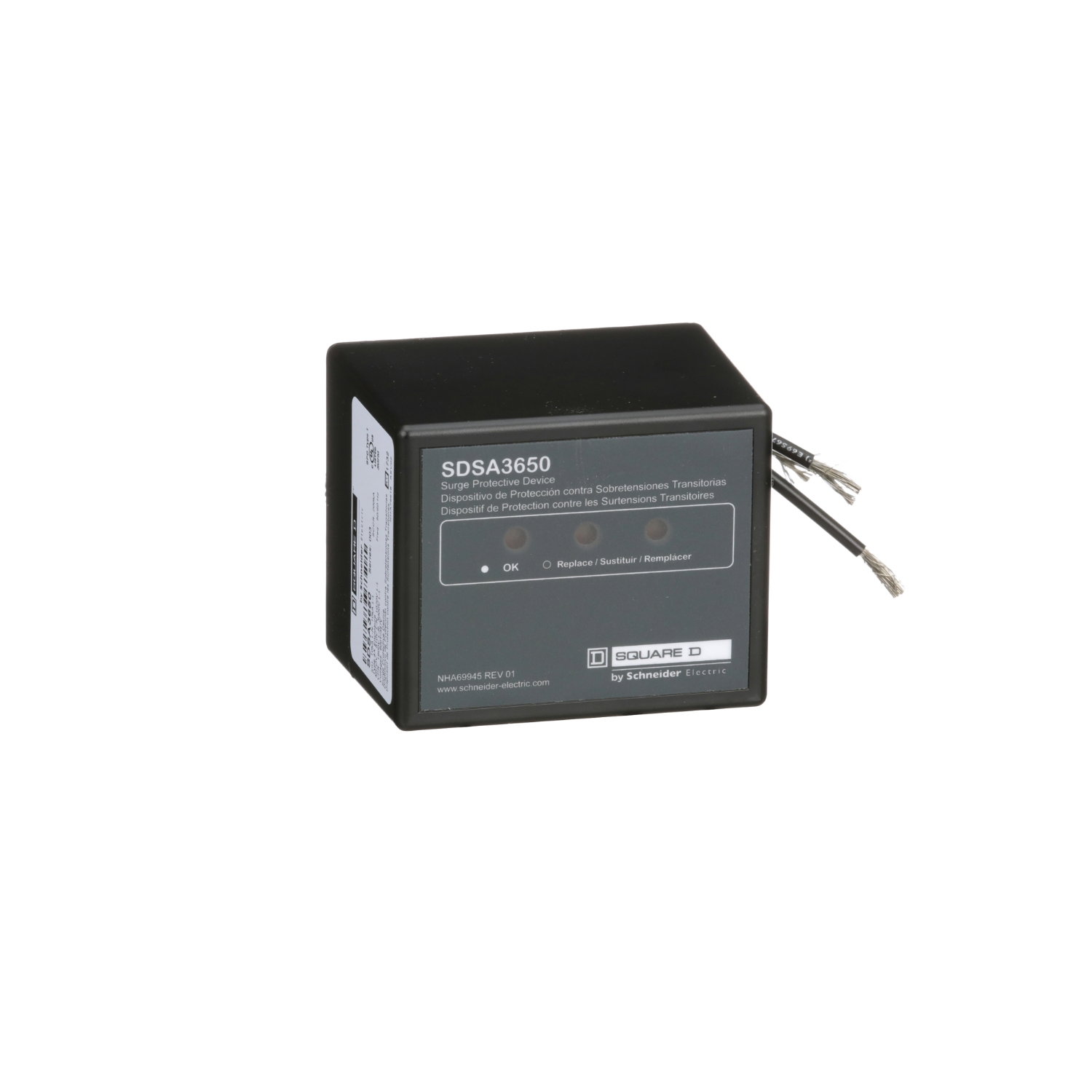 Surge protection device, Surgelogic, 40kA, 600Y/347 VAC, 3 phase, 4 wire, NEMA 4X
