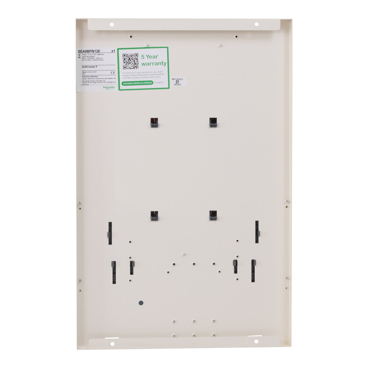 Acti9 Isobar P B - pan assembly - 12 ways TP + earth + neutral – Image 2 of 4