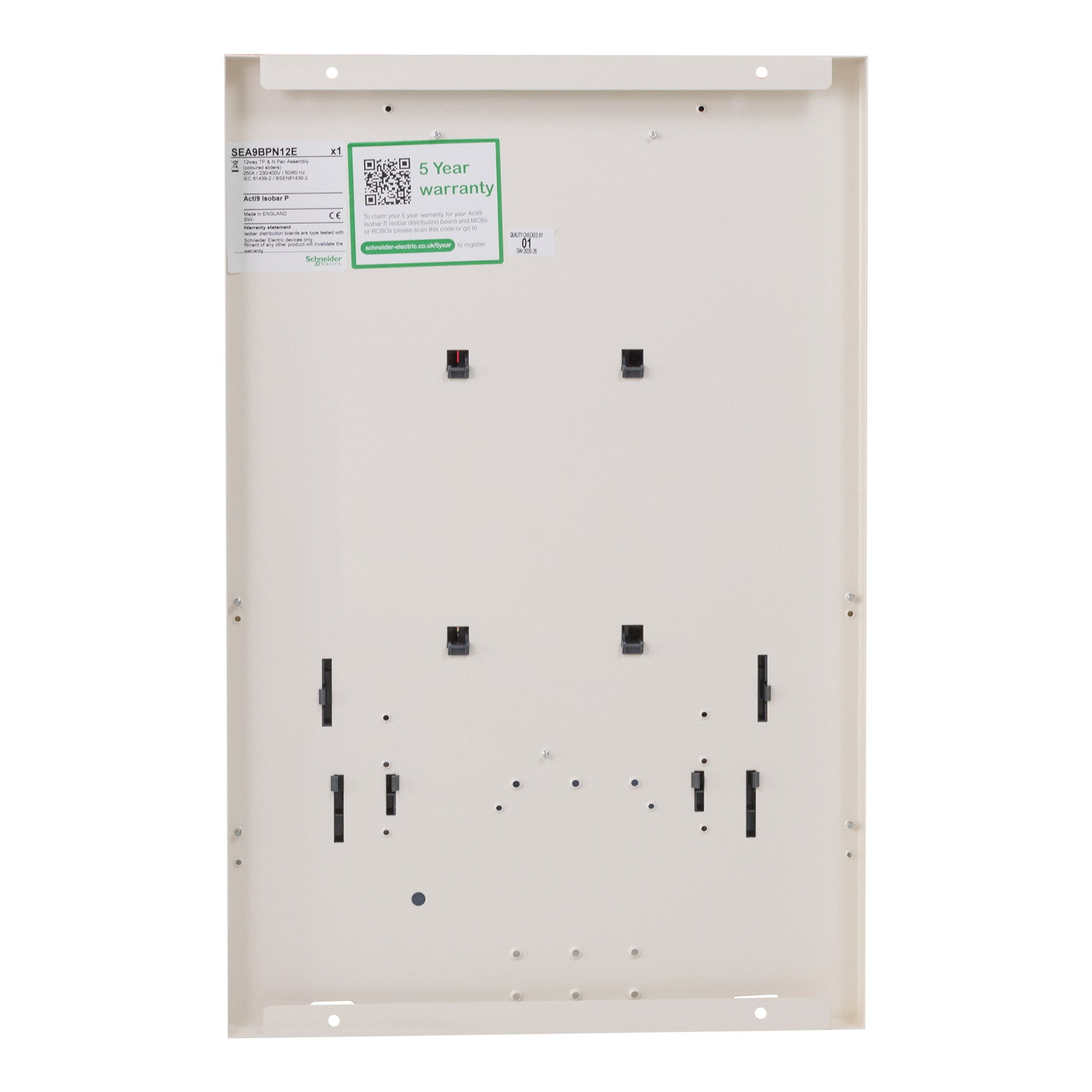 Acti9 Isobar P B - pan assembly - 12 ways TP + earth + neutral – Image 2 of 4