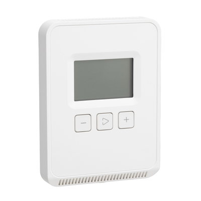 SpaceLogic SLA Series Sensor, Room, Temperature, Segmented LCD, Analog Outputs with Matte White Housing