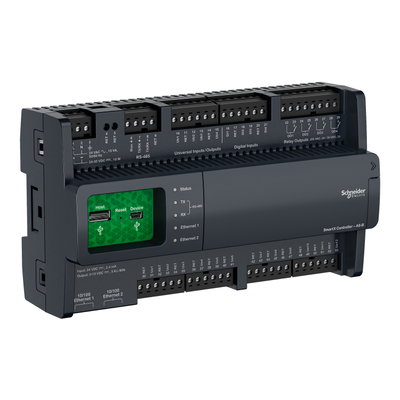 SmartX Controller - Automation Server, 24 I/O Points, BACnet, MS/TP, Modbus, Manual Override