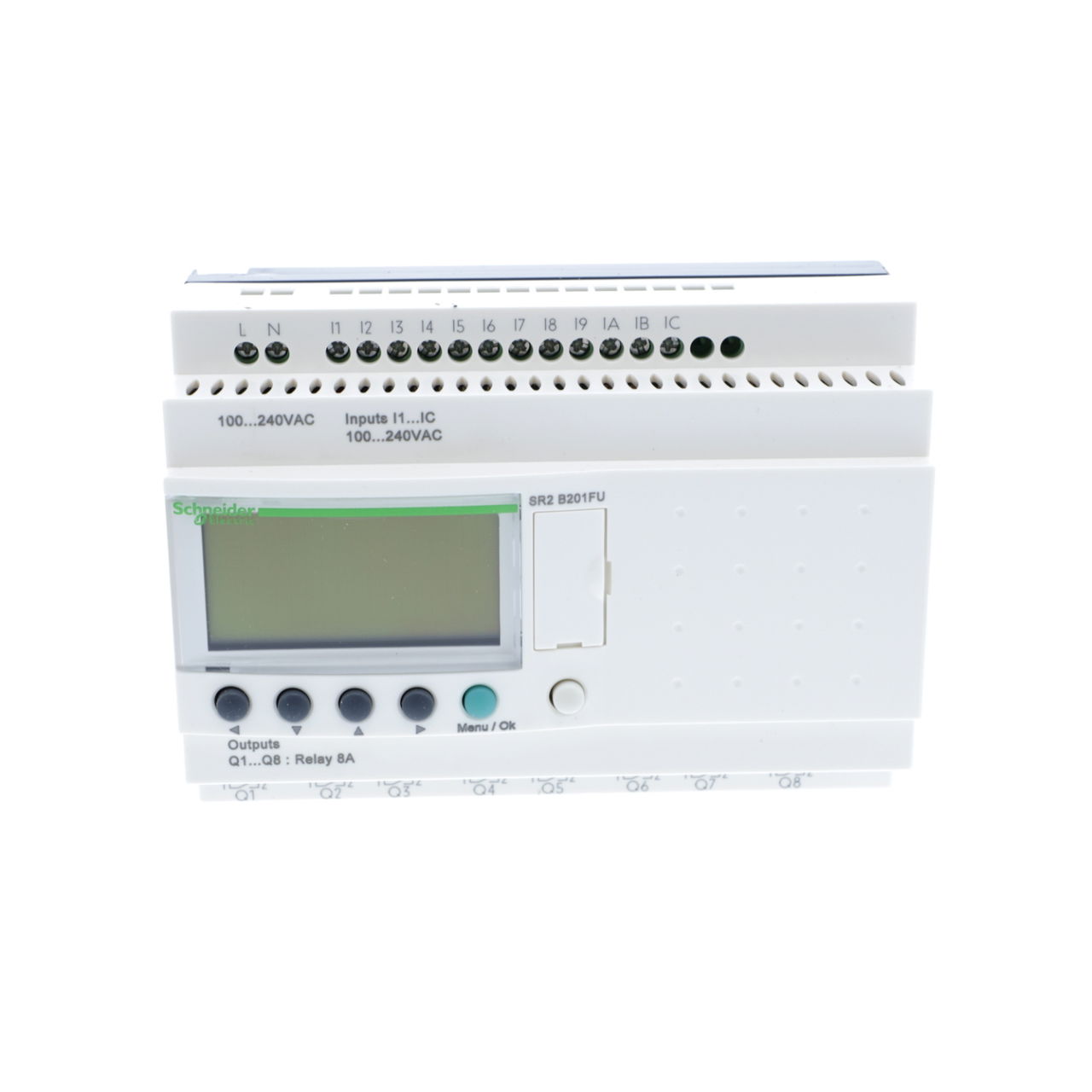 Compact smart relay Zelio Logic - 20 I O - 100..240 V AC - clock - display – Image 3 of 5