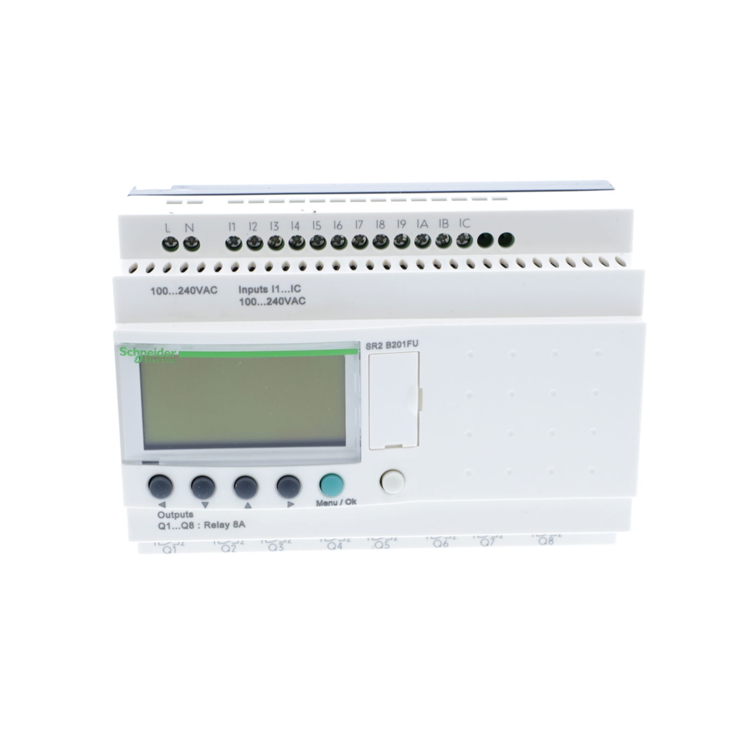 Compact smart relay Zelio Logic - 20 I O - 100..240 V AC - clock - display – Image 3 of 5
