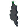 Schmales Halbleiterrelais gss 1-24VDC/3,5A 3-12VDC Sockel Federzug montiert