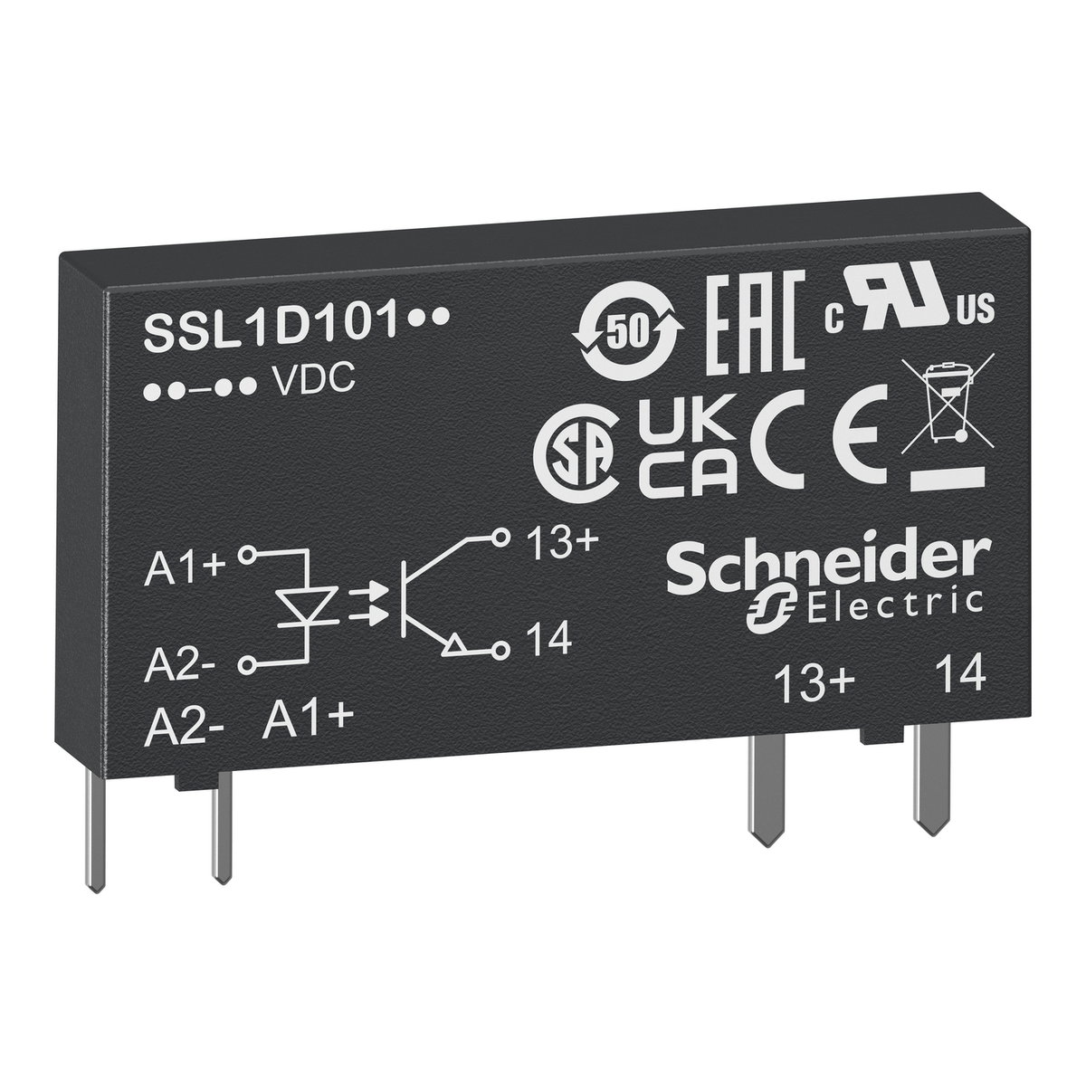 Relä stat 3-12VDC/24-280VAC 2A
