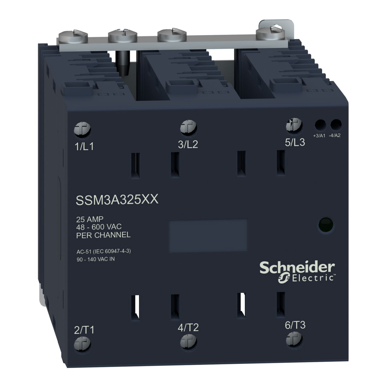Harmony, Solid state modular relay, 25 A, DIN rail mount, zero voltage switching, input 4…32 V DC, output 48…600 V AC – Image 4 of 9