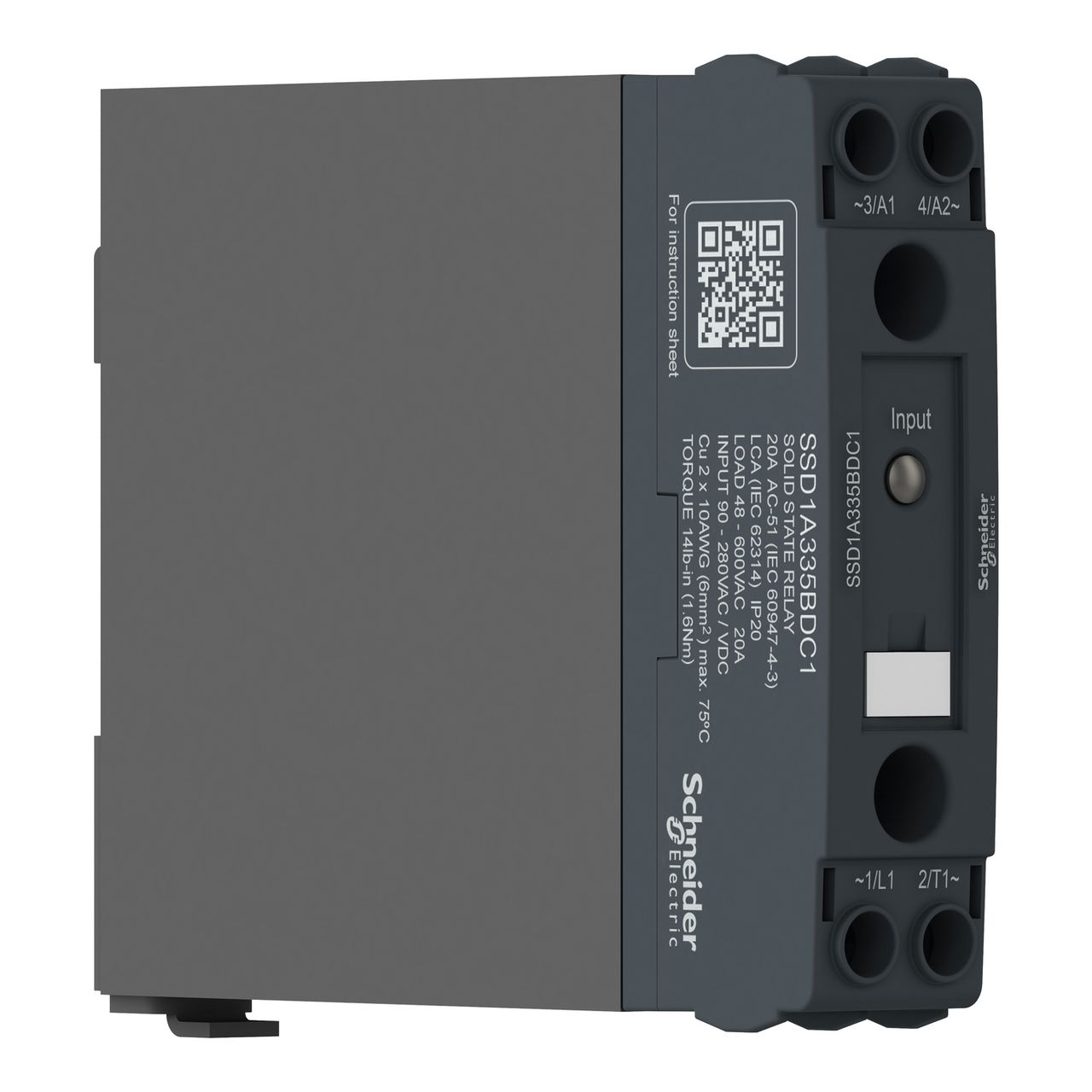 Harmony, Solid state relay, 20 A, DIN rail mount, zero voltage switching, input 90…280 V AC/DC,  output 48...600 V AC – Image 5 of 7