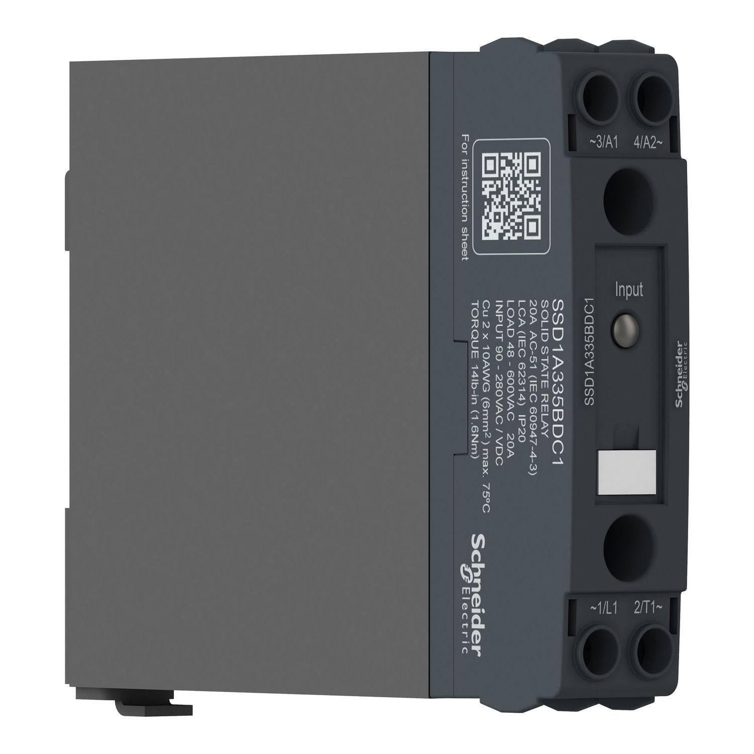 Harmony, Solid state relay, 20 A, DIN rail mount, zero voltage switching, input 90…280 V AC/DC,  output 48...600 V AC – Image 5 of 7