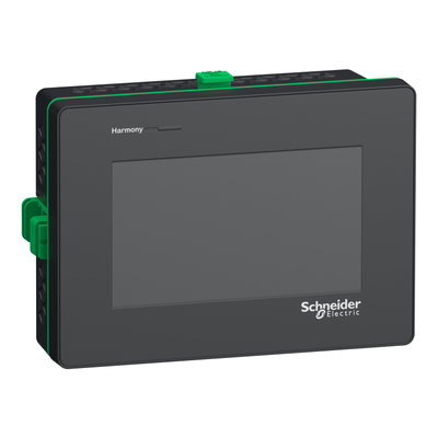 4"W touch panel display, 1COM, 2Ethernet, USB host&device, 24VDC
