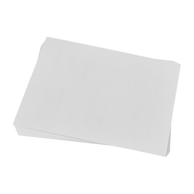Letter-Size Blank Printable Adhesive Labels (100 Sheets, 16 labels per Sheet)