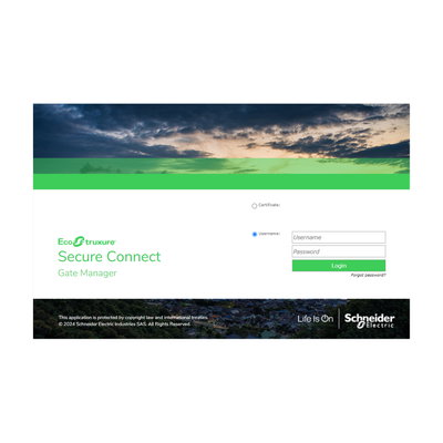 1 x EcoStruxure™ Secure Connect SiteManager Embedded EXTENDED License 10