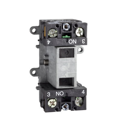 Latching contact block - 2 NO - front mounting