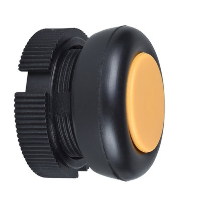 Round head for pushbutton - spring return - XAC-A - yellow - booted