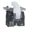 Spring return contact block - 2 NC - base mounting