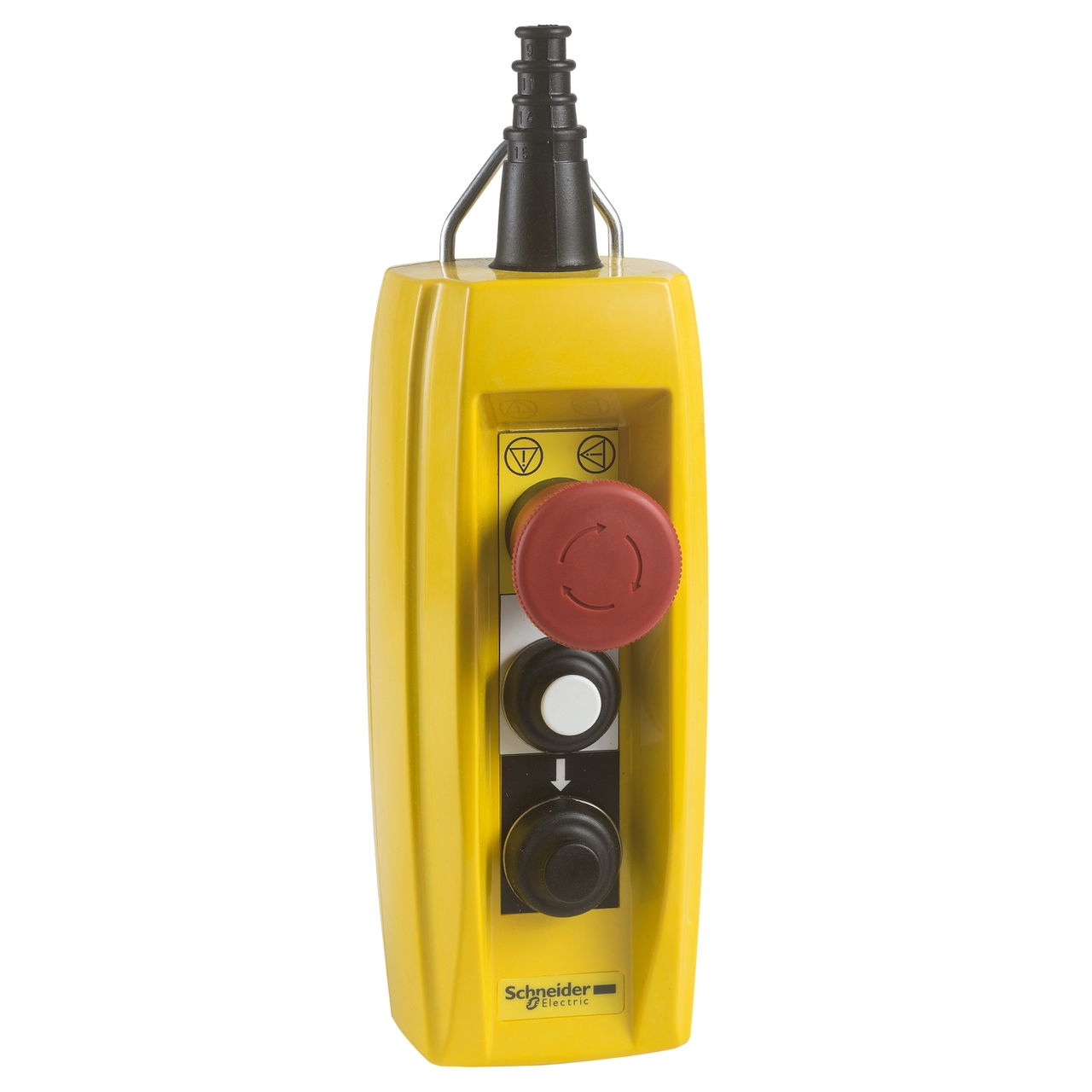Pendant control station XAC-B - 2 pushbuttons 1 Emergency stop