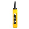 Pendant control station, plastic, yellow 6 push buttons