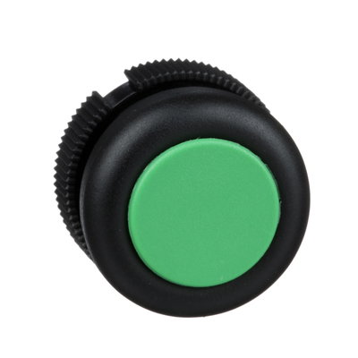 Round head for pushbutton - spring return - XAC-A - green - booted