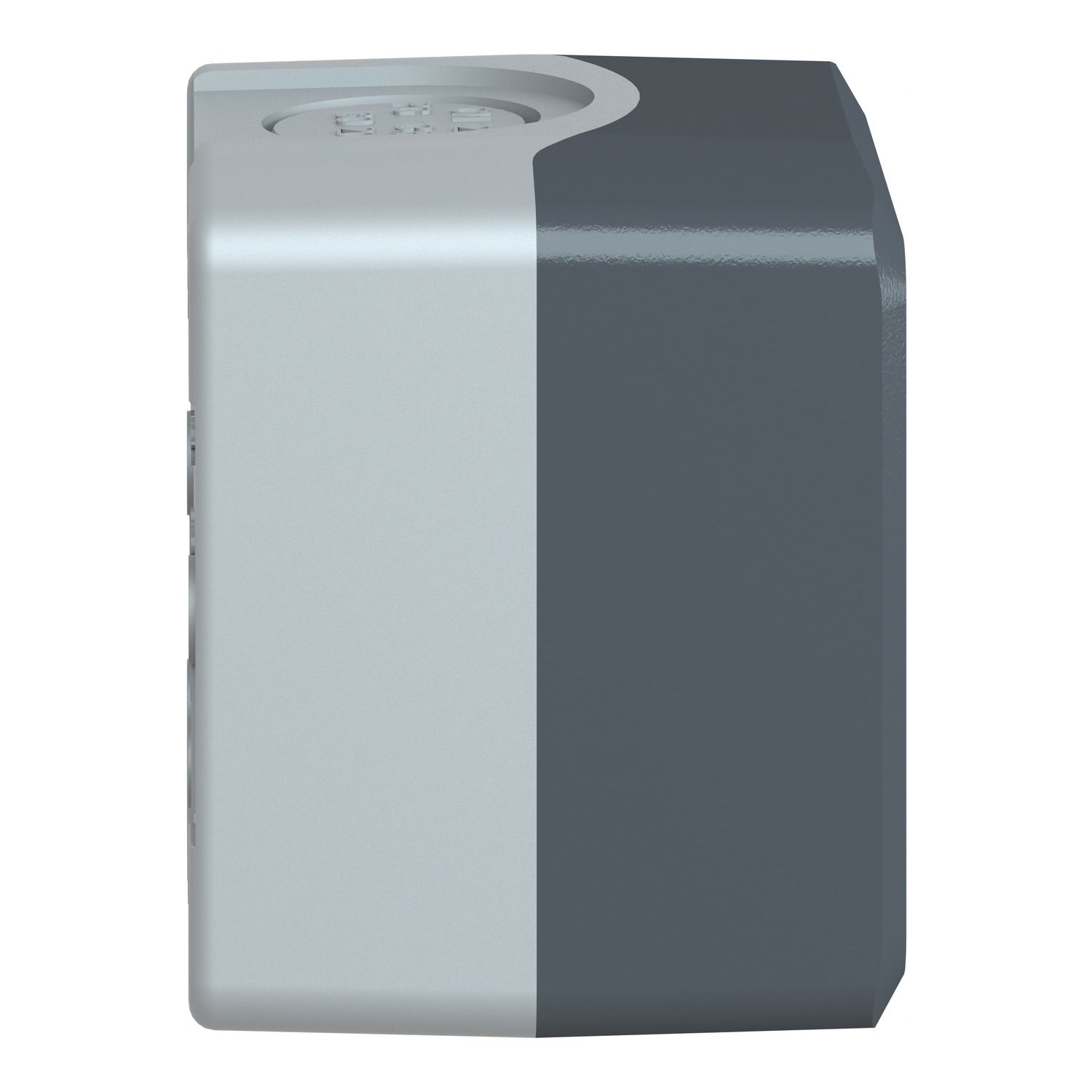 Empty enclosure, plastic, dark grey lid, for push button Ø22, 1 cut-out – Image 6 of 10