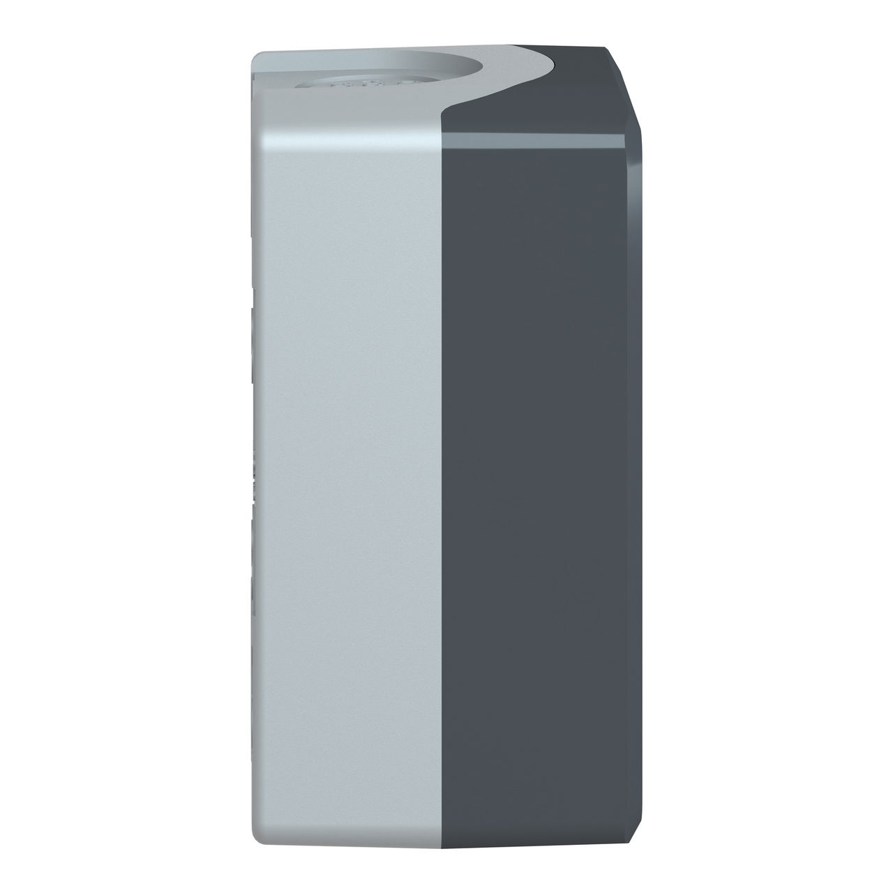 Empty enclosure, plastic, dark grey lid, for push button Ø22, 2 cut-outs – Image 6 of 10