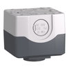 Dark grey station - 1 green flush pushbutton Ø22 spring return 1NO "Start"